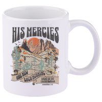 Boho Christian Jesus Apparel Faith Based His Mercies Are New 11oz C Handle Ceramic Mug