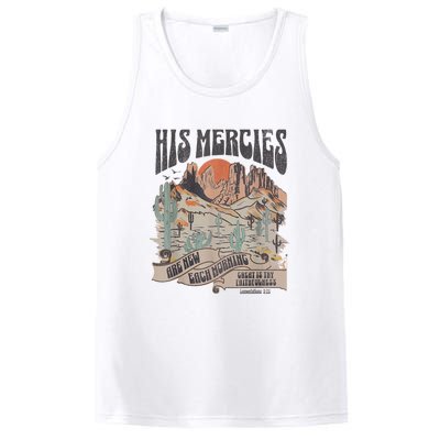 Boho Christian Jesus Apparel Faith Based His Mercies Are New PosiCharge Competitor Tank