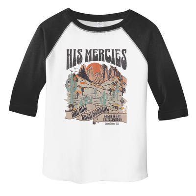 Boho Christian Jesus Apparel Faith Based His Mercies Are New Toddler Fine Jersey T-Shirt