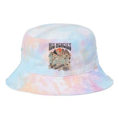 Boho Christian Jesus Faith Based His Mercies Are New Tie Dye Newport Bucket Hat