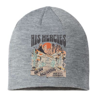 Boho Christian Jesus Faith Based His Mercies Are New Sustainable Beanie