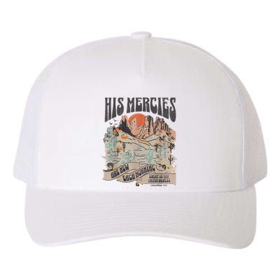 Boho Christian Jesus Faith Based His Mercies Are New Yupoong Adult 5-Panel Trucker Hat