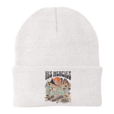 Boho Christian Jesus Faith Based His Mercies Are New Knit Cap Winter Beanie