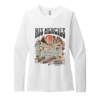 Boho Christian Jesus Faith Based His Mercies Are New Womens CVC Long Sleeve Shirt