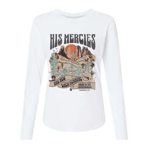 Boho Christian Jesus Apparel Faith Based His Mercies Are New Womens Cotton Relaxed Long Sleeve T-Shirt