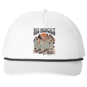 Boho Christian Jesus Apparel Faith Based His Mercies Are New Snapback Five-Panel Rope Hat