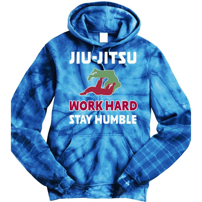 Best Classic Jiu Jitsu Gift Work Hard Stay Humble Meaningful Gift Tie Dye Hoodie