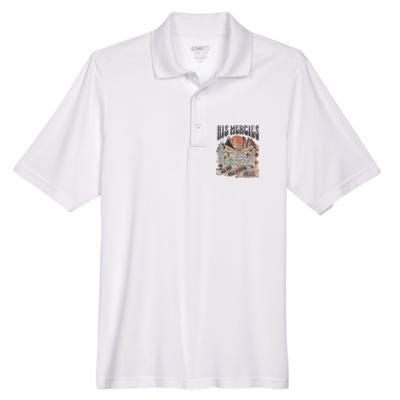 Boho Christian Jesus Apparel Faith Based His Mercies Are New Men's Origin Performance Pique Polo