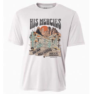 Boho Christian Jesus Apparel Faith Based His Mercies Are New Cooling Performance Crew T-Shirt