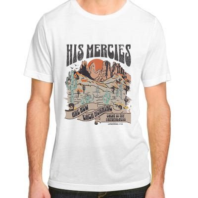 Boho Christian Jesus Apparel Faith Based His Mercies Are New Adult ChromaSoft Performance T-Shirt