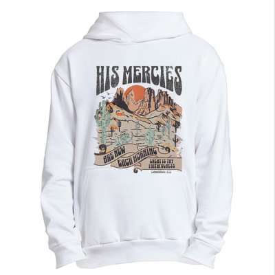 Boho Christian Jesus Apparel Faith Based His Mercies Are New Urban Pullover Hoodie