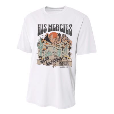 Boho Christian Jesus Apparel Faith Based His Mercies Are New Performance Sprint T-Shirt