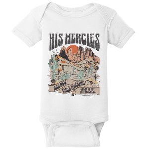 Boho Christian Jesus Apparel Faith Based His Mercies Are New Baby Bodysuit