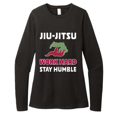 Best Classic Jiu Jitsu Gift Work Hard Stay Humble Meaningful Gift Womens CVC Long Sleeve Shirt