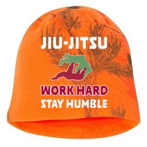 Best Classic Jiu Jitsu Gift Work Hard Stay Humble Meaningful Gift Kati - Camo Knit Beanie