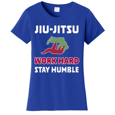 Best Classic Jiu Jitsu Gift Work Hard Stay Humble Meaningful Gift Women's T-Shirt