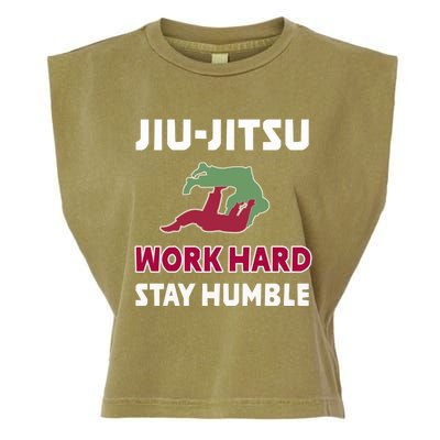 Best Classic Jiu Jitsu Gift Work Hard Stay Humble Meaningful Gift Garment-Dyed Women's Muscle Tee