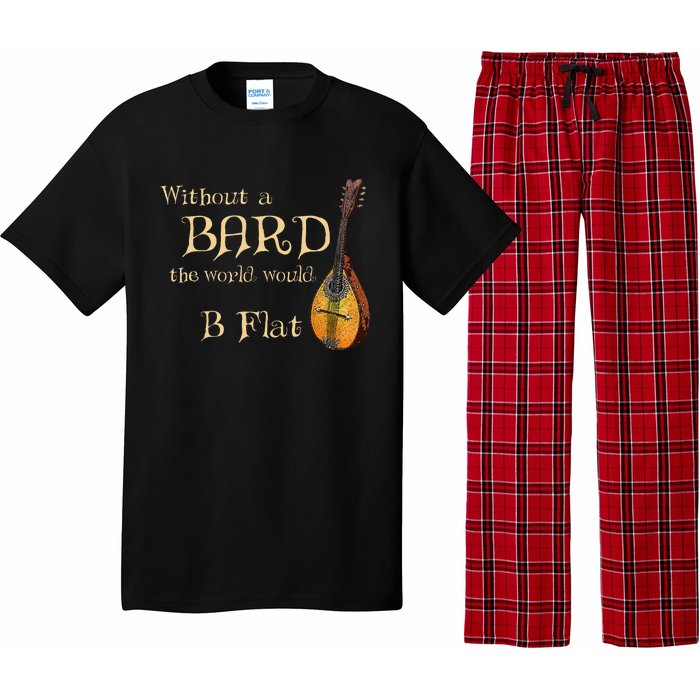 Bard Class Joke For Fantasy Games Player B Flat Pun Pajama Set