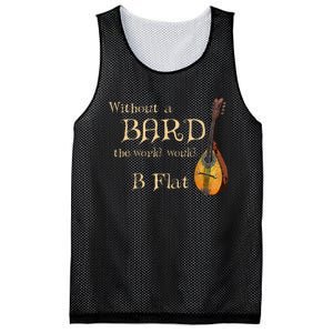 Bard Class Joke For Fantasy Games Player B Flat Pun Mesh Reversible Basketball Jersey Tank