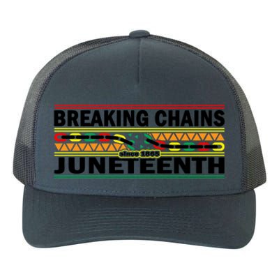 Breaking Chains Juneteenth Cute Gift Happy Holiday Celebrate Blm Gift Yupoong Adult 5-Panel Trucker Hat