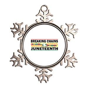 Breaking Chains Juneteenth Cute Gift Happy Holiday Celebrate Blm Gift Metallic Star Ornament