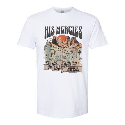 Boho Christian Jesus Faith Based His Mercies Are New Softstyle® CVC T-Shirt