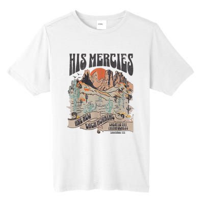 Boho Christian Jesus Faith Based His Mercies Are New Tall Fusion ChromaSoft Performance T-Shirt