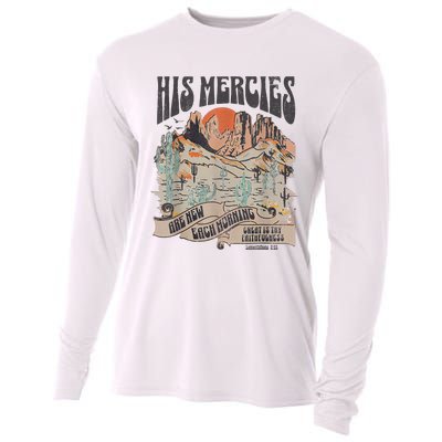 Boho Christian Jesus Faith Based His Mercies Are New Cooling Performance Long Sleeve Crew