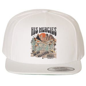 Boho Christian Jesus Faith Based His Mercies Are New Wool Snapback Cap