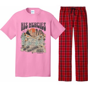 Boho Christian Jesus Faith Based His Mercies Are New Pajama Set