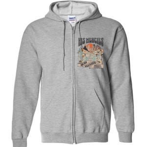 Boho Christian Jesus Faith Based His Mercies Are New Full Zip Hoodie