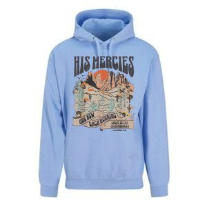 Boho Christian Jesus Faith Based His Mercies Are New Unisex Surf Hoodie