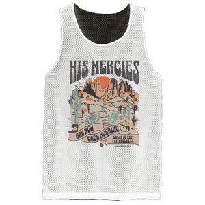 Boho Christian Jesus Apparel Faith Based His Mercies Are New Mesh Reversible Basketball Jersey Tank