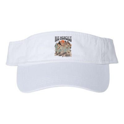 Boho Christian Jesus Apparel Faith Based His Mercies Are New Valucap Bio-Washed Visor