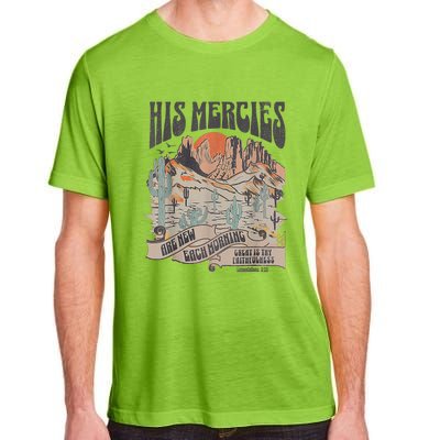 Boho Christian Jesus Apparel Faith Based His Mercies Are New Adult ChromaSoft Performance T-Shirt