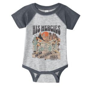 Boho Christian Jesus Apparel Faith Based His Mercies Are New Infant Baby Jersey Bodysuit