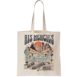 Boho Christian Jesus Apparel Faith Based His Mercies Are New Tote Bag