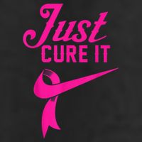 Breast Cancer Just Cure It 7 Panel Mesh Trucker Snapback Hat