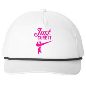 Breast Cancer Just Cure It Snapback Five-Panel Rope Hat