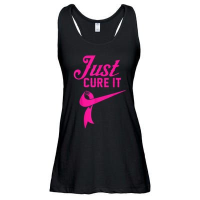 Breast Cancer Just Cure It Ladies Essential Flowy Tank
