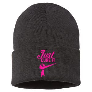 Breast Cancer Just Cure It Sustainable Knit Beanie