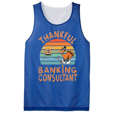 Banking Consultant Job Funny Thanksgiving Gift Mesh Reversible Basketball Jersey Tank