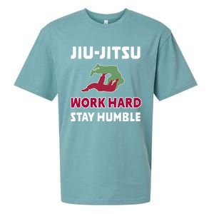 Best Classic Jiu Jitsu Gift Work Hard Stay Humble Meaningful Gift Sueded Cloud Jersey T-Shirt