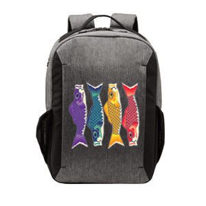 Bright Colorful Japanese Koi Carp Fish Vector Backpack