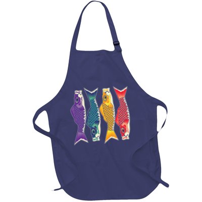 Bright Colorful Japanese Koi Carp Fish Apron