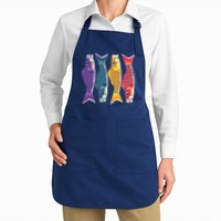 Bright Colorful Japanese Koi Carp Fish Apron