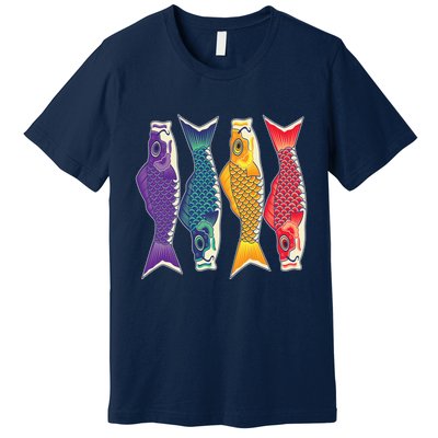 Bright Colorful Japanese Koi Carp Fish Premium T-Shirt