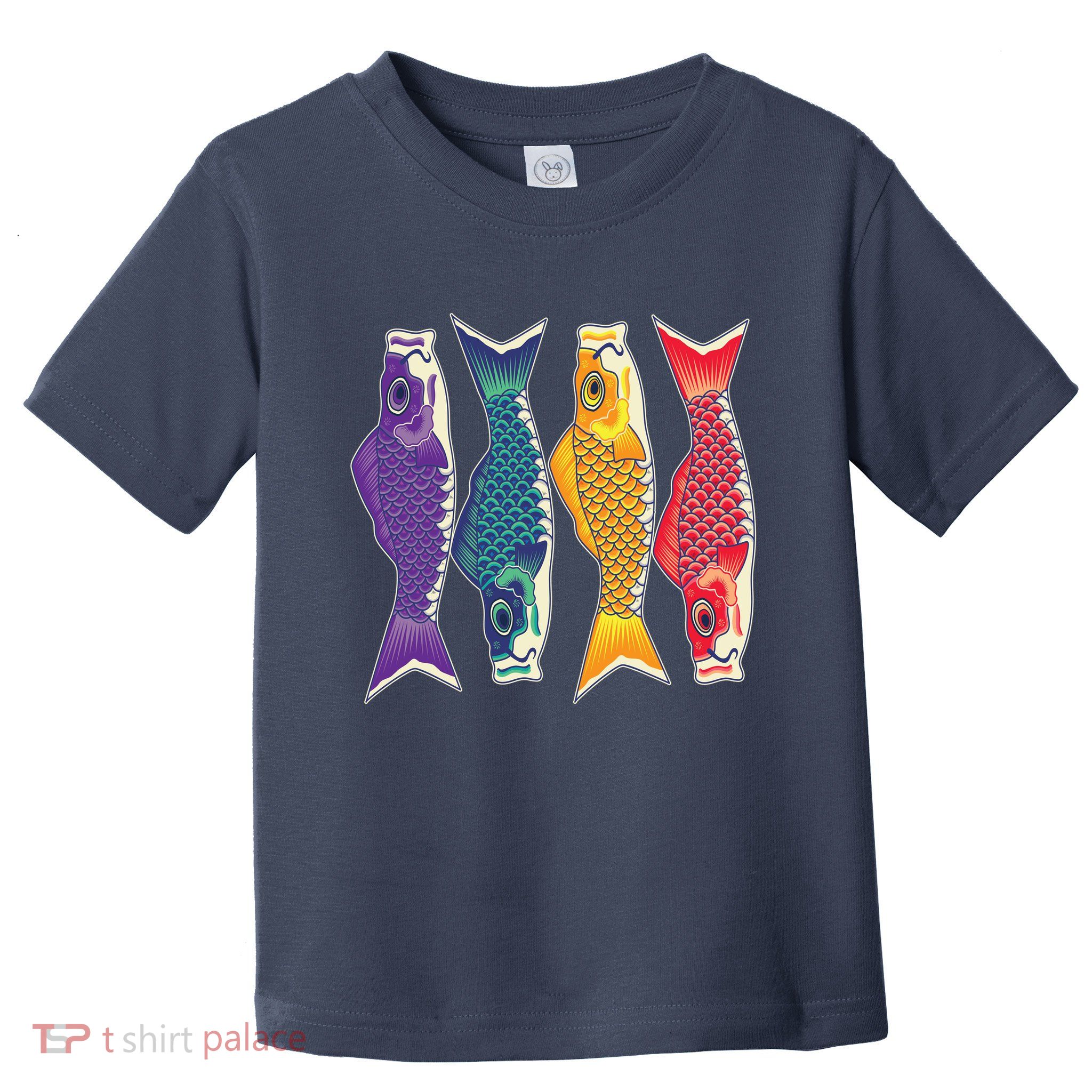 Bright Colorful Japanese Koi Carp Fish Toddler T-Shirt