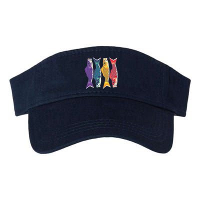 Bright Colorful Japanese Koi Carp Fish Visor