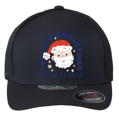 Blessed Christmas Joyful Season Santa Claus Flexfit Unipanel Trucker Cap